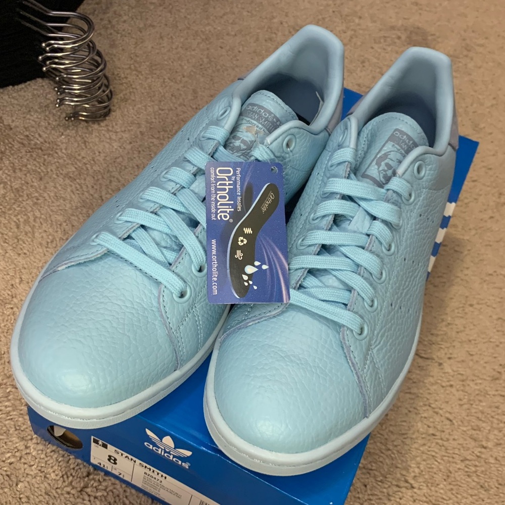 NEW Adidas Blue Stan Smith shoes woman 9.5 man 8